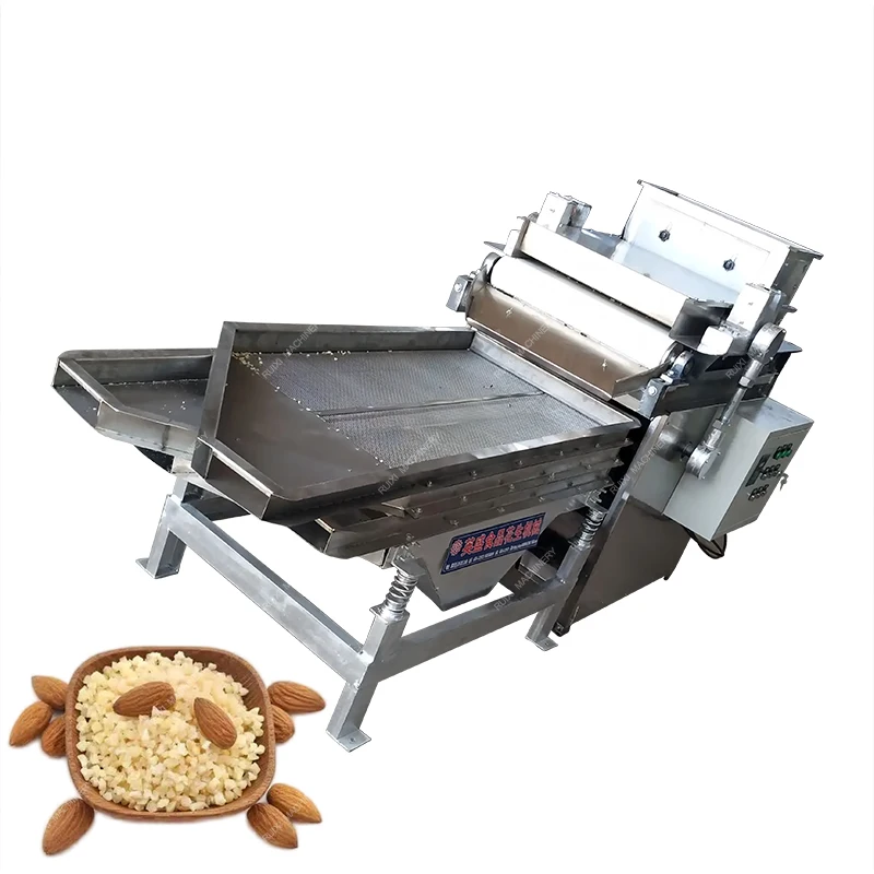 Fast Cutting Speed Roasted Cocoa Beans Grinding Crushing Machine Almond Red Dates Chopper Chopped Peanut Shredding Grading Line