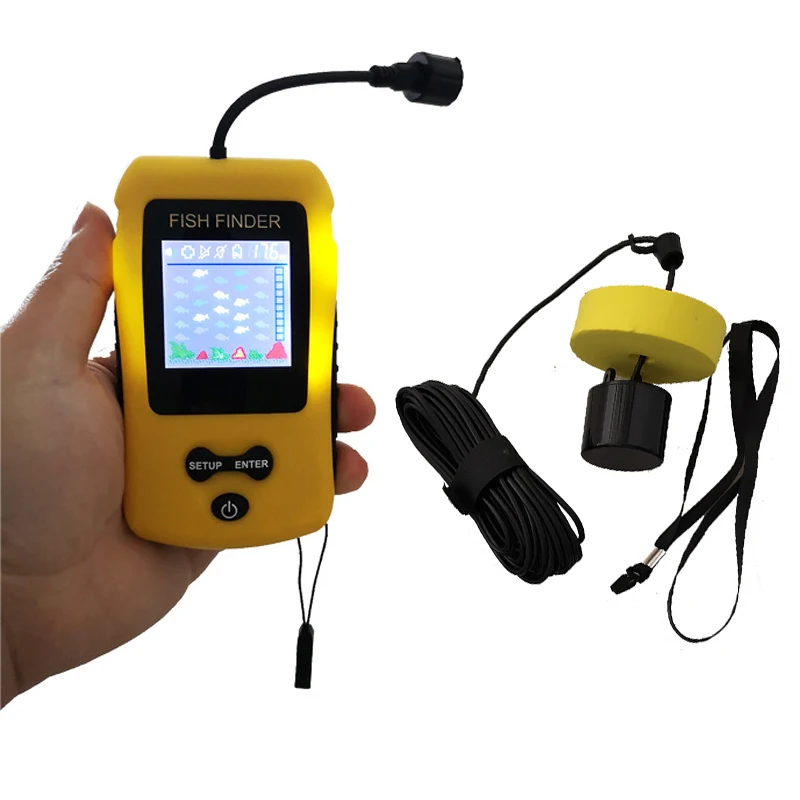 HOWELL Portable Fish Finder with Wired Sonar Sensor LCD Monitor Water Depth Finder for Stream Fishing with Fishing Hook| Alibaba.com HOWELL Portable Fish Finder with Wired Sonar Sensor LCD Monitor Water Depth Finder for Stream Fishing with Fishing Hook| Alibaba.com