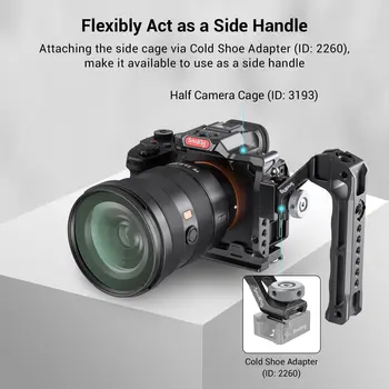 SmallRig NATO Top Handle Lite with Cold Shoe Portable Camera Handle for Shoot Fit for Sony for Canon for Nikon Camera Cage 3766 detail image