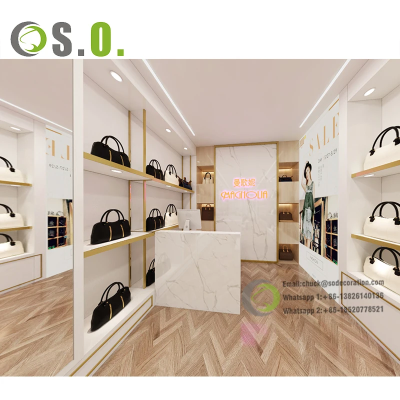 Design Lighted Handbag Display Stand Retail Store - Boutique Store