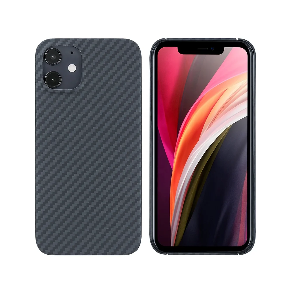 2021 Top Selling Aramid Fiber Material phone case for iPhone 12 mini Case Cool Mobile Phone Back Cover Case