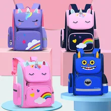 Rainbow Unicorn Waterproof  Lightweight School Bag  Kindergarten Preschool Children Backpacks