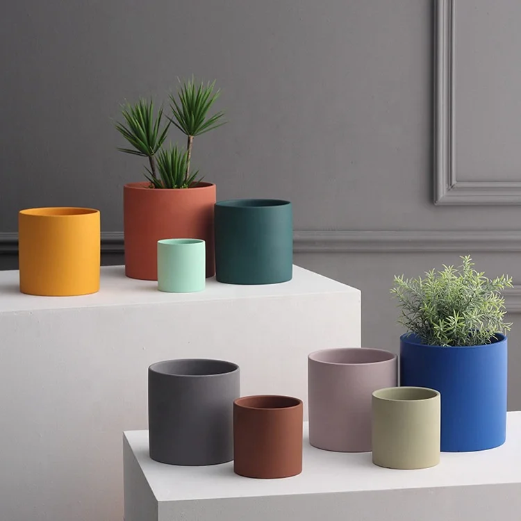 Custom Nordic Modern Succulent Planter Small Decorative Ceramic Plant Pots Indoor Clay Terracotta Flower Pot for Plants