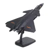 J-20 alloy fighter black - including stand