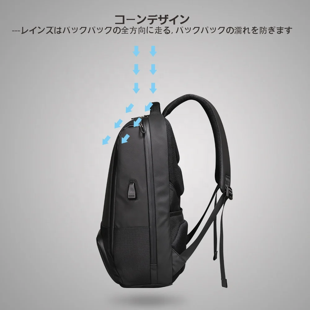 New Arrival Usb Charging Function Urban Smart Business Laptop Backpack Bag Mochila Laptop Waterproof Zippers Casual Backpack