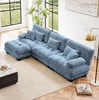 Blue + Chenille + 3 Seat