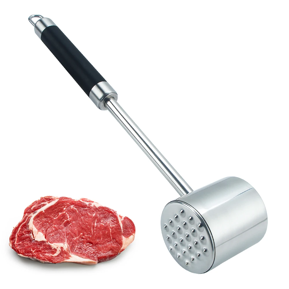 304 Stainless Steel Meat Beaf Steak Tenderizer Hammer Kitchen Cooking Tools 