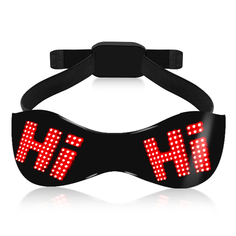 Smart APP Control Rechargeable DIY Glowing LED Glasses Christmas Birthday Party Glasses Night Club Cool Shinning LED Glasses