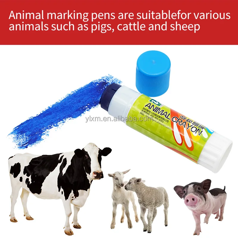 Livestock Crayon Marking Pen Colored Animal Marker Non Toxic Sheep
