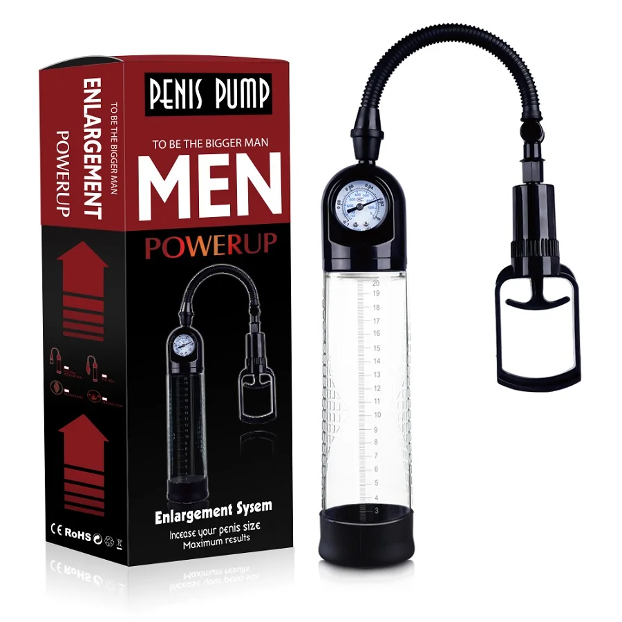 HM  Penis Pump with Instrument Board Sex Toys for Qatar in Uae Online Shopping Penis Vacuum  Enlargement Pump