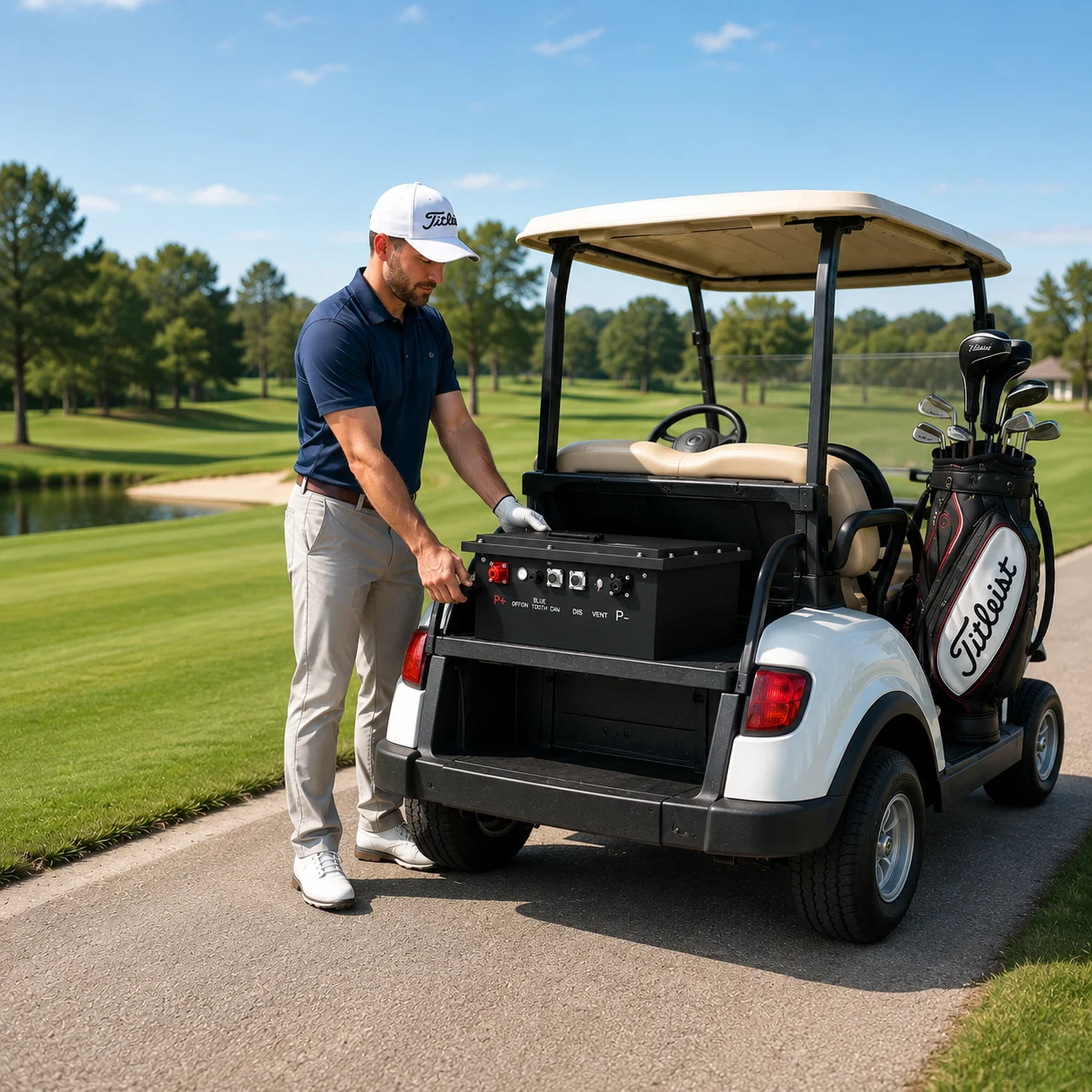 36V 48V 51.2V 72V LiFePO4 Golf Cart Battery Lithium Iron Phosphate Battery Pack 100ah 160ah Lithium Batteries for Golf Buggy