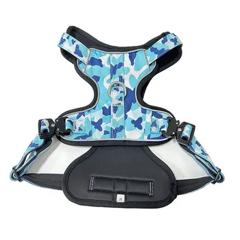 Custom Print Premium Comfort Adjustable Neoprene K9 Tactical Dog Harness