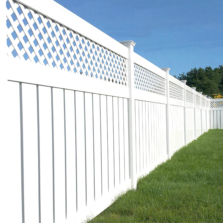 Garden High PVC Plastic Vinyl Fence Panels White Custom Size Rot Proof ...