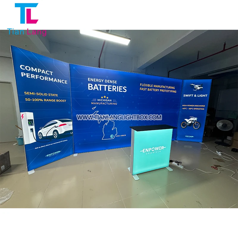 TianLang סג חנוכה לוח אור תצוגה דגלים מסך רקע עם טקסטיל סג תיבה אורות תצוגה בוהouse