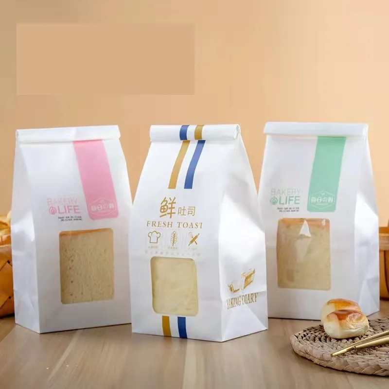 Customized disposable bread sandwich bag oil-proof baking packaging bag food grade manufacture