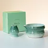 FJT Bow Knot Bowl Stand Kiln เปลี่ยนกล่องของขวัญสีเขียวสีเขียว
