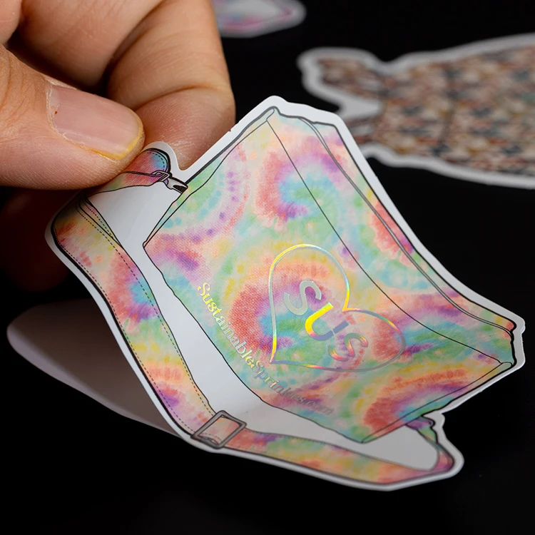 Custom Waterproof PVC Decorative Hologram Logo Sticker Sheet Printing Personalized Self-adhesive Vinyl Label Stickers