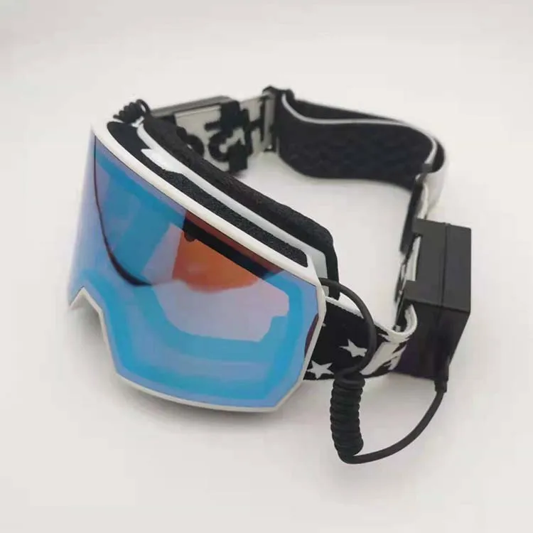 Custom Battery Power Electrically Heated Snowmobile Snow Ski Goggles