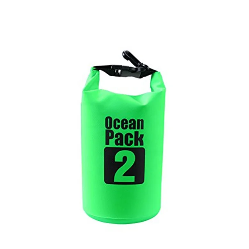 Mini PVC Dry Bag 2L Custom logo Foldable Waterproof Ocean Pack  Survival Backpack Outdoor Bag Free Sample