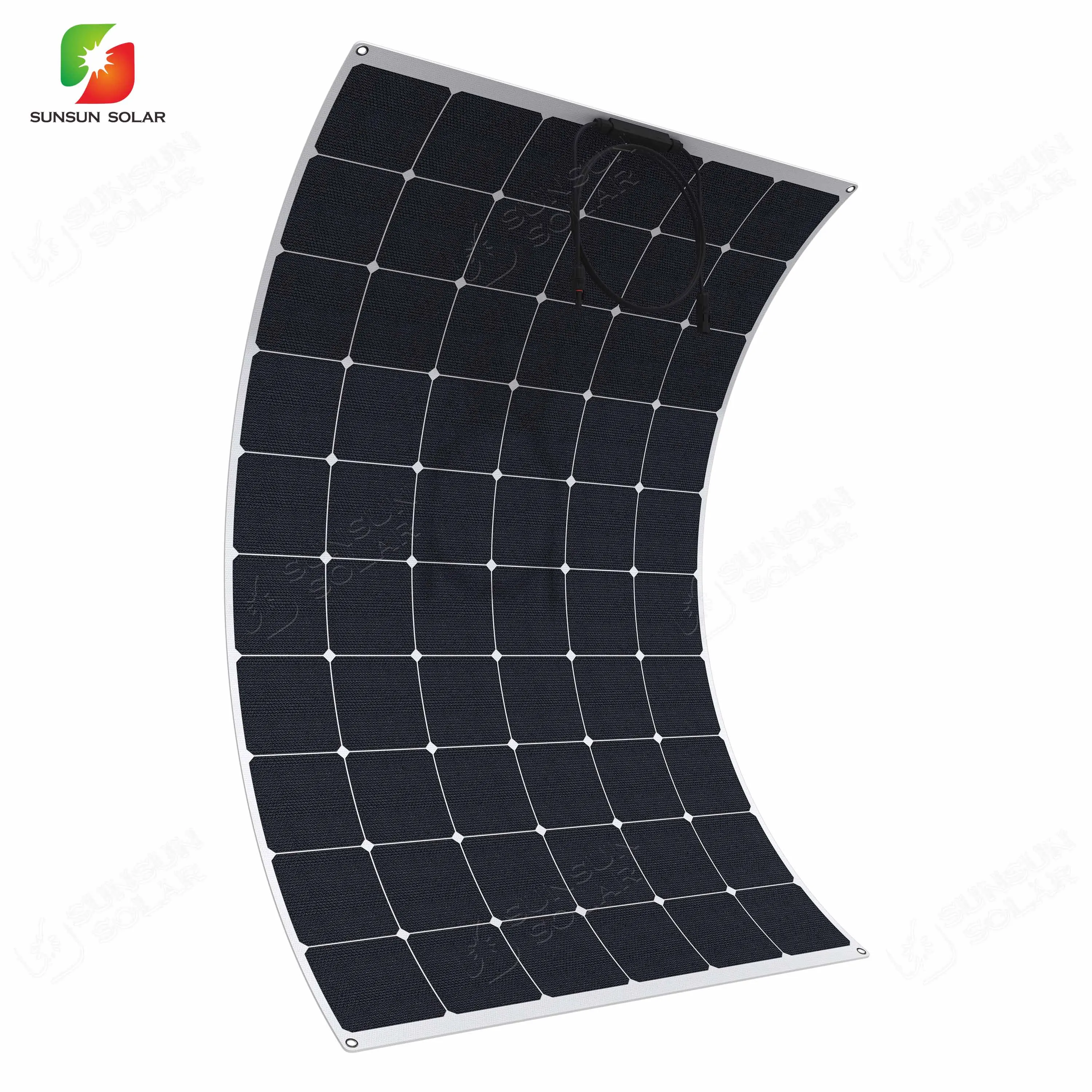 
 Полугибкая солнечная панель для кемпинга Rv Marine ETFE/PET 12 В 24 в 200 Вт Sunpower Etfe  