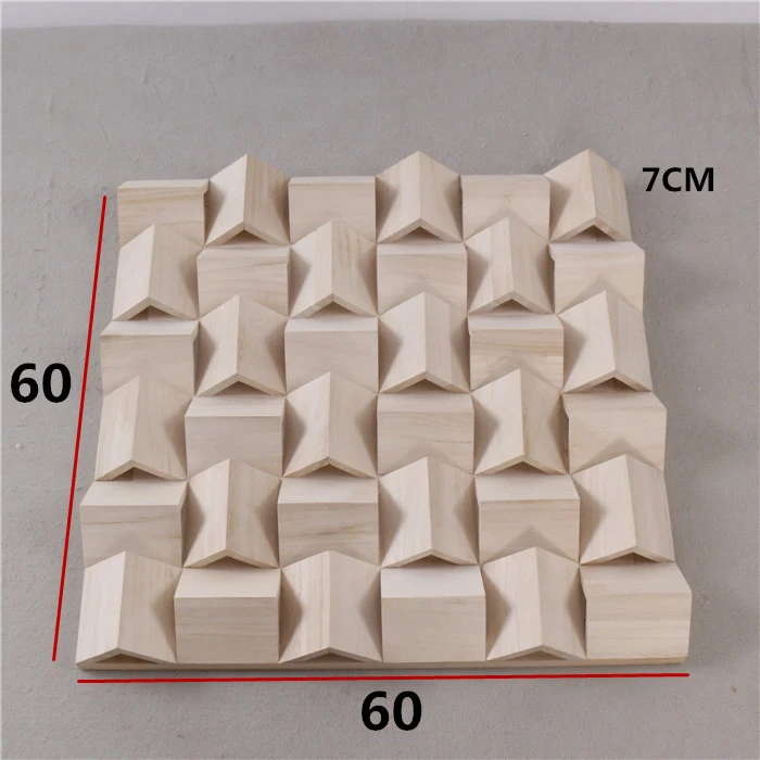 Wooden  Acoustic Diffuser for Studio Solid Wood Acoustic Diffuse Panel