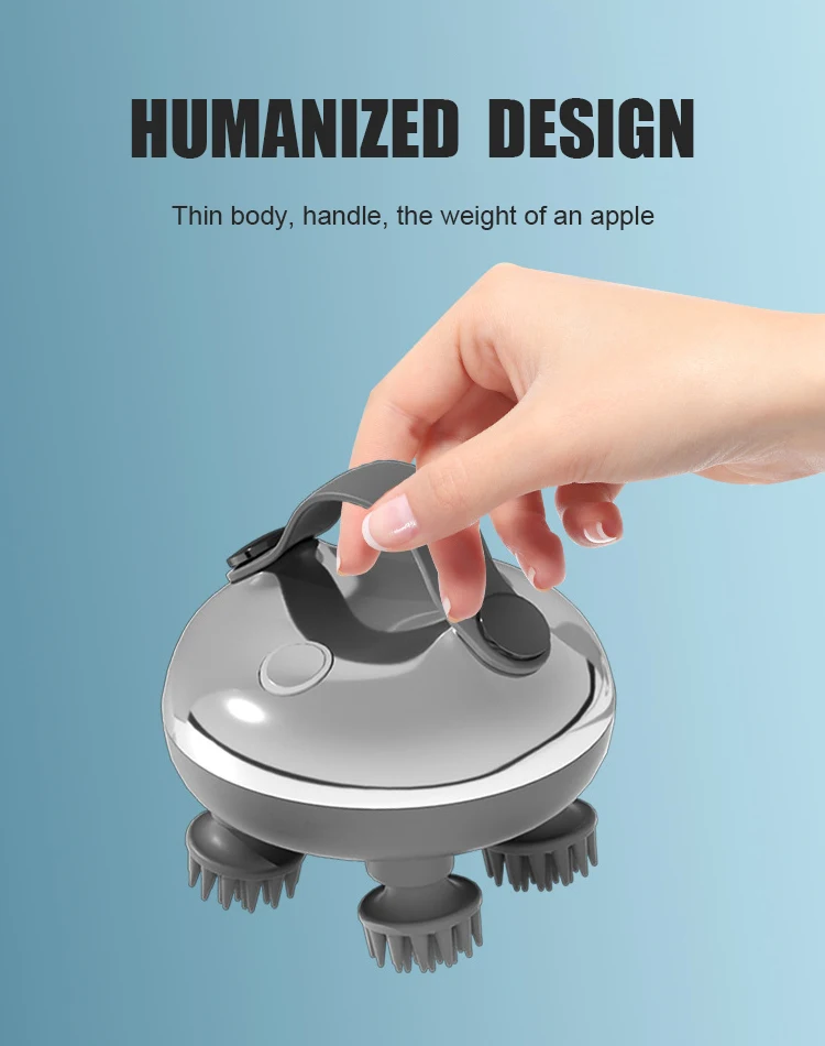 2024 Trending Head Massage Machine Silicone Scalp Massager Tools Head Spa Electric Head Massager