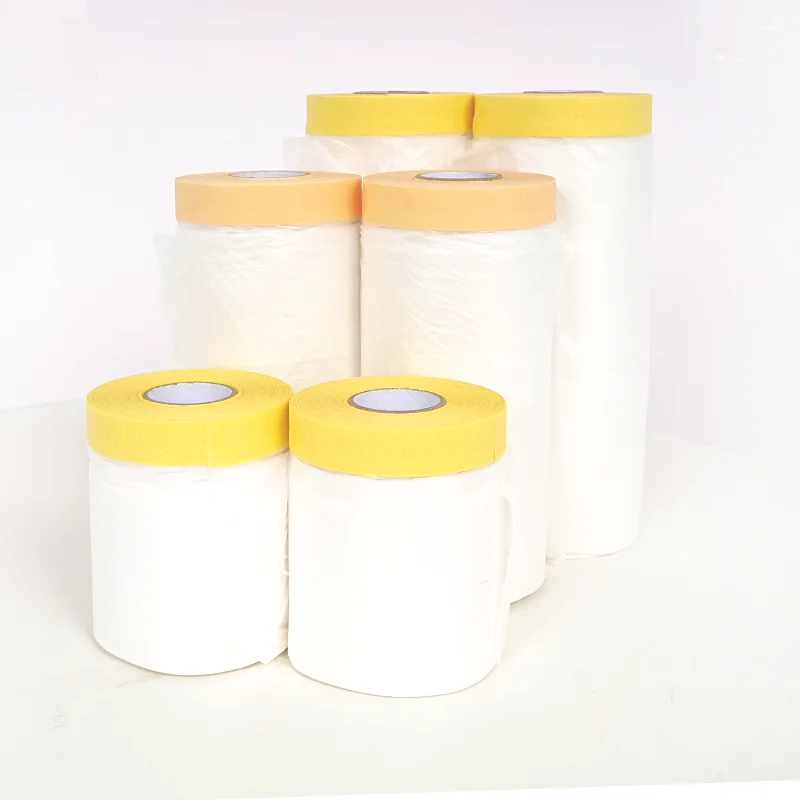 Soft Plastic Masking Film for Painting Dustproof Translucent Assorted Masking Paper for Automotive Furniture Sheet Covering