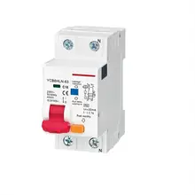 Manufacturer YCB6HLN-63 RCBO 1P+N 4.5KA Residual Current Circuit Breaker with Over Current