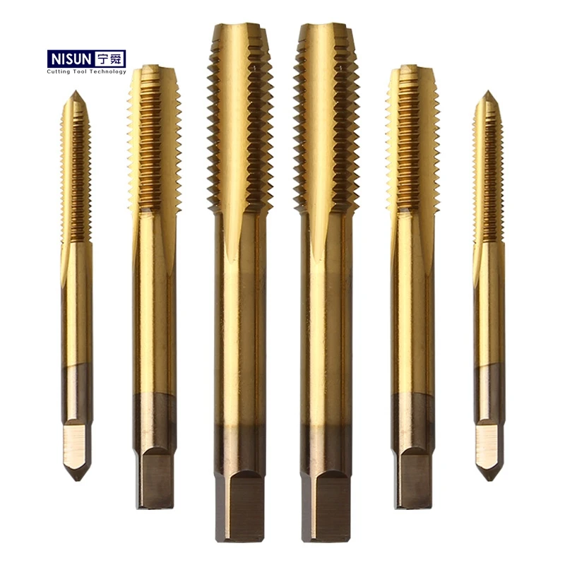 Custom Hss Tap Hrc70 M1m20 Spiral Hand Taps Straight Flute Thread Tap