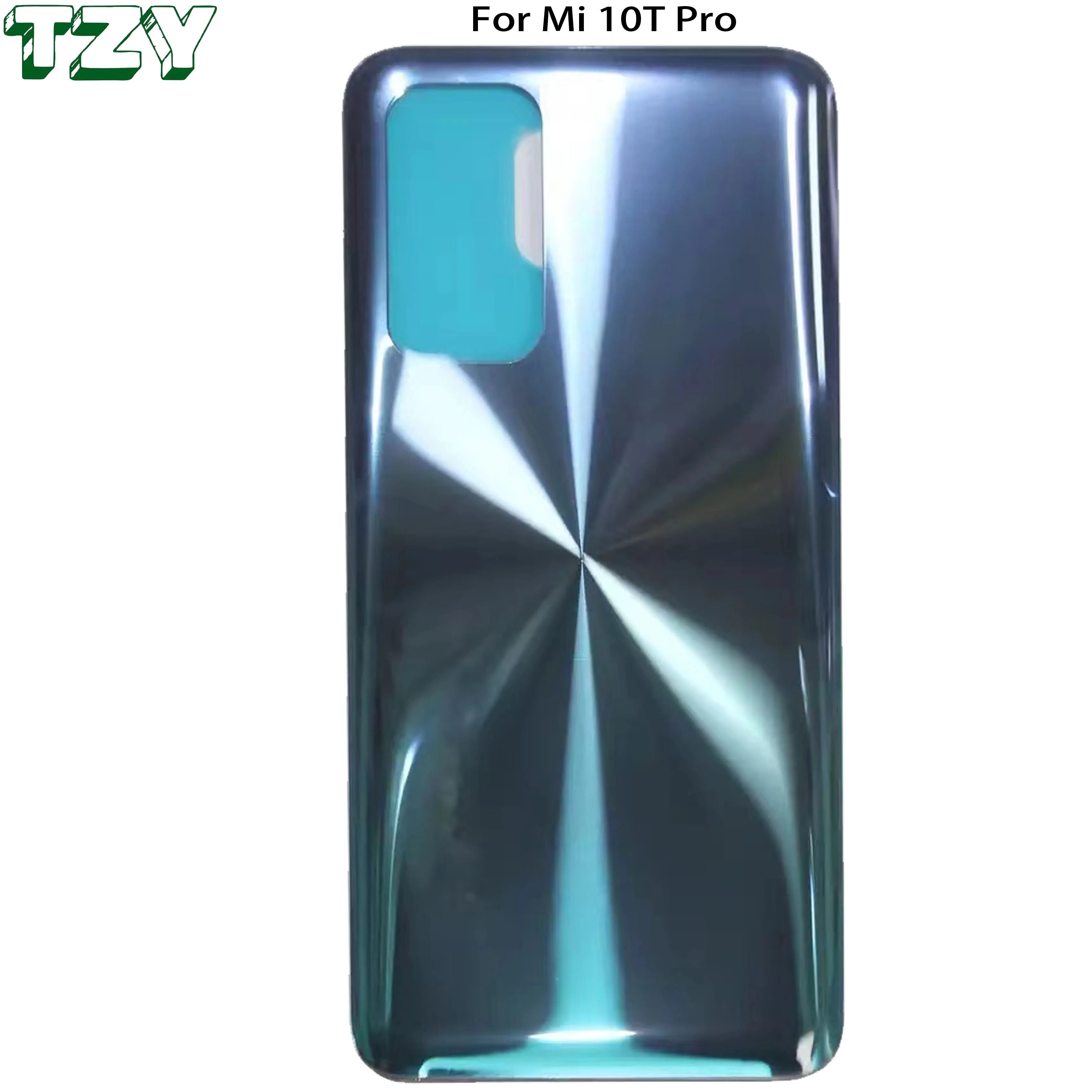 Задняя крышка батарейного отсека телефона для Xiaomi Mi 10T Pro Корпус задний корпус двери стеклянные запасные