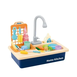 ITTL Educational Home Toy Games Plastic Kitchen Dishwasher Play Set Toys for Kids