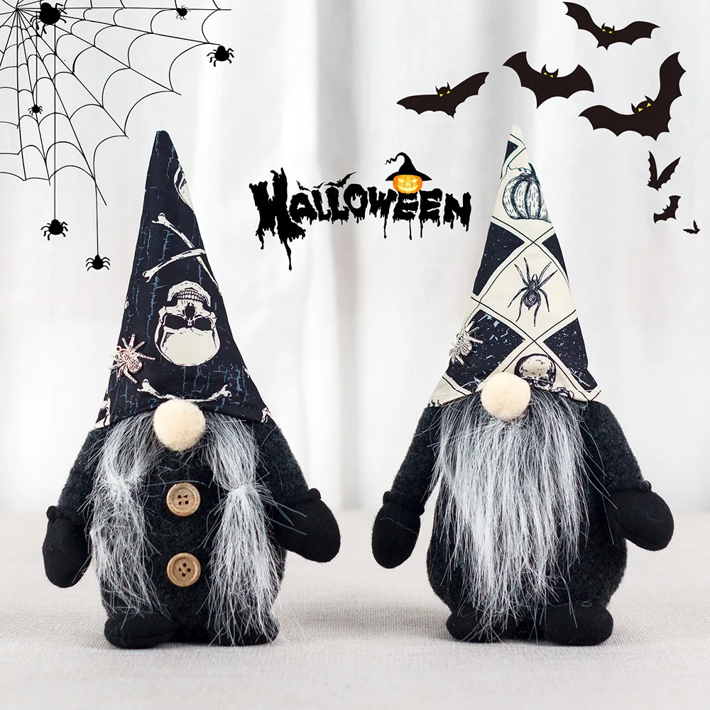 Halloween Spider Printable 2022 2022 New Black And White Skeleton Spider Print Faceless Old Man Couple Gnomes For Halloween Ghost Festival Ornaments Plush Dolls Buy Faceless Old Man Gnome Gnomes For Halloween Halloween Plush Dolls Product On