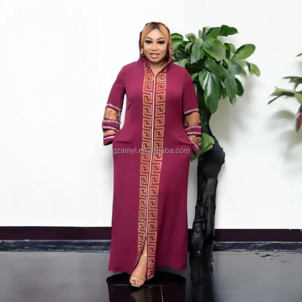 2023 Top Fashion Linen Ankara Dress for Women Luxury African Style  Rhinestones Plus Size Flax African Dress Designs Inspired
