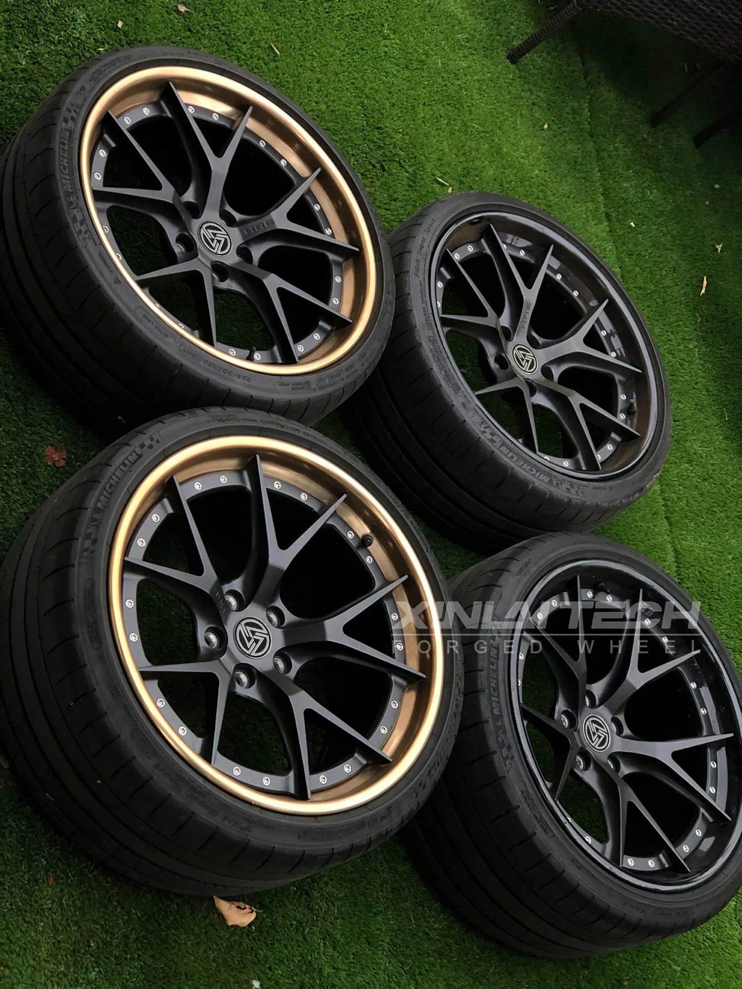 XL Forged Two Piece Alloy Wheels 5x114.3 5x120 5x130 Rims for Porsche BMW Mercedes Luxury SUV Custom CNC Alloy Rims - Image 3