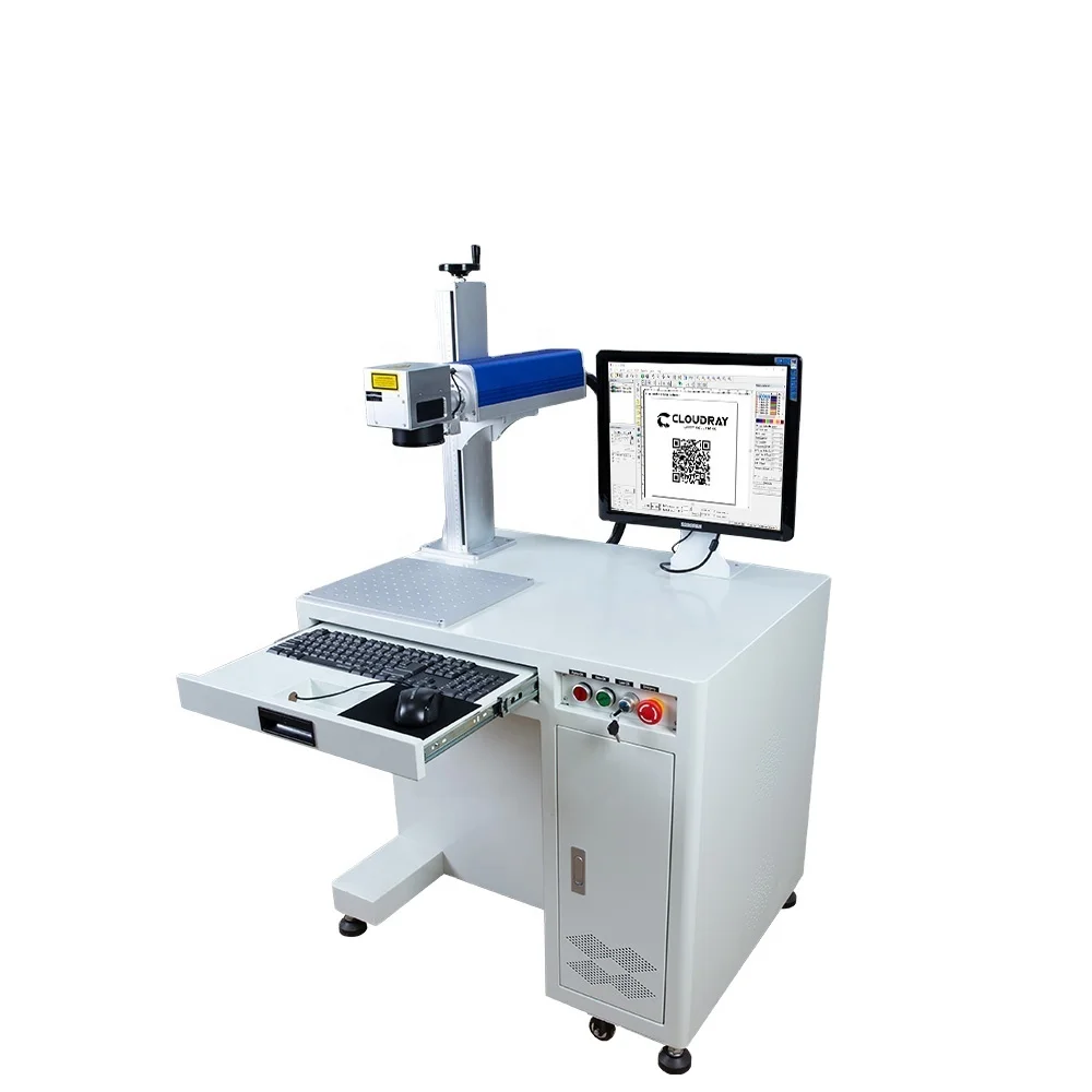 Cloudray BD86 Ultra Marker Raycus /JPT/ IPG Fiber Laser Metal Marking Engraving Machine 20W/ 30W / 50W
