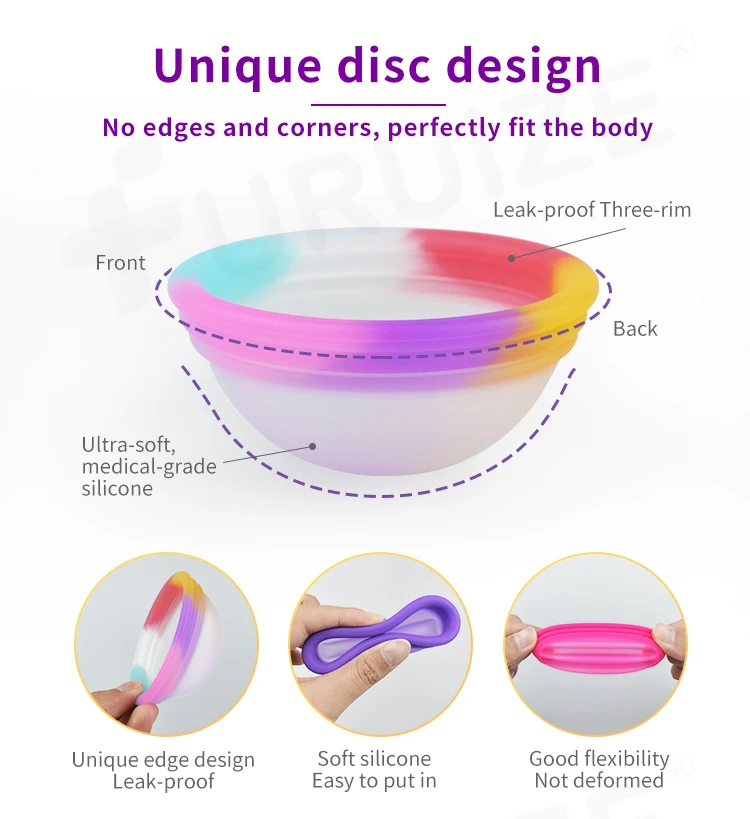 Wholesale Reusable Medical Grade Silicone Menstruation Disc Private