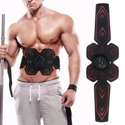 EMS Abdominal Muscle Stimulator Trainer USB Connect Abs Fitness Equipment Training Gear Muscles Electrostimulator Toner Massager