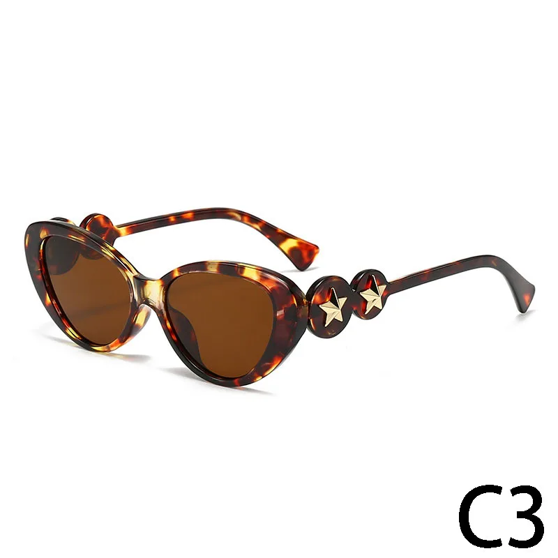 Unisex UV400 Cat Eye Sunglasses - Blue Frame