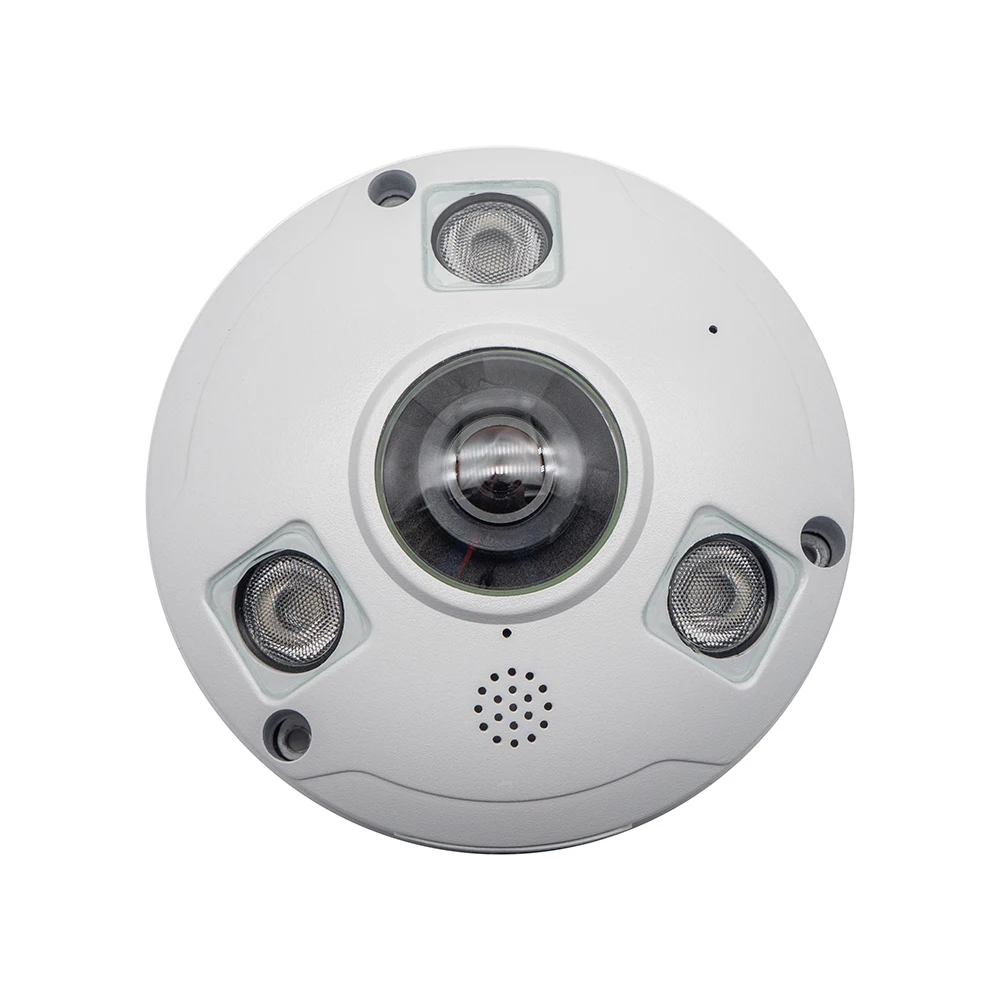 8MP Ultra HD Resolution Working SD Card Slot Two Way Audio Optional Fisheye Lens Surveillance CCTV 360 Degree IP Network Camera