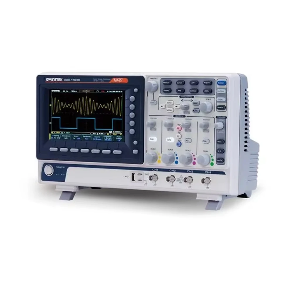 GWINSTEK GDS1104B - 4 Channel 100mhz Oscilloscope with Custom Support