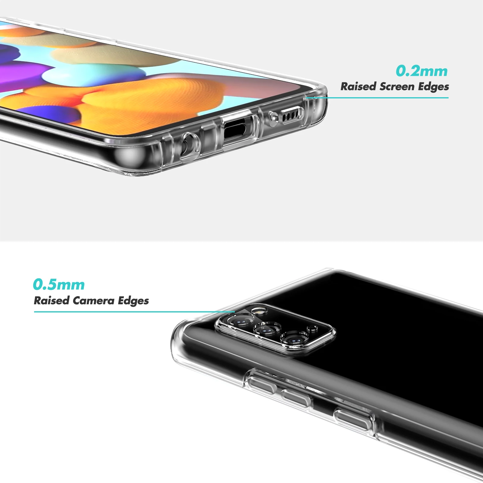 Shockproof Protective Cover Front Back Full Protection 360 TPU PC Clear Phone Case for Samsung Galaxy S23 S24 Plus Ultra A51 A73