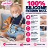 Blue Suspender Shorts Pacifier Baby