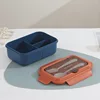 PP tres compartimentos-azul naranja