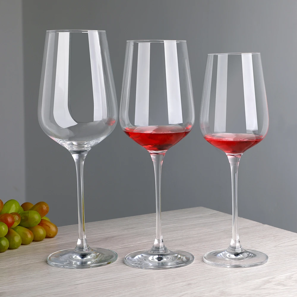 RTS Stock Wholesale Luxury Elegant Crystal Red Wine Glass Goblet Long Stem for Wedding Party Restaurant Bar Premium Glassware