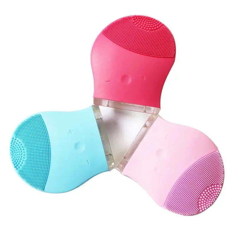 Silicone Facial Cleansing Brush Electric  Wash Face Vibrating USB Rechargeable for Skin Care Deep Cleaning, Gentle Exfoliating