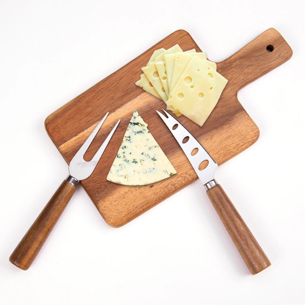 Wholesale Acacia Wood Cheese Cutting Board with Knife