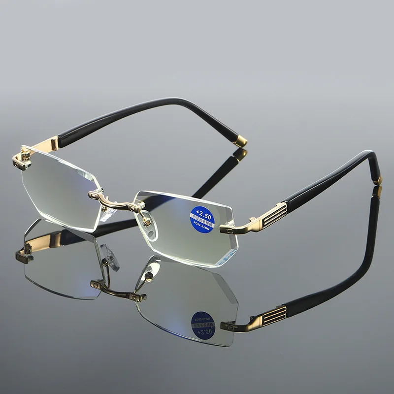 New Vintage Custom Rimless Presbyopia Glasses Retro Readers