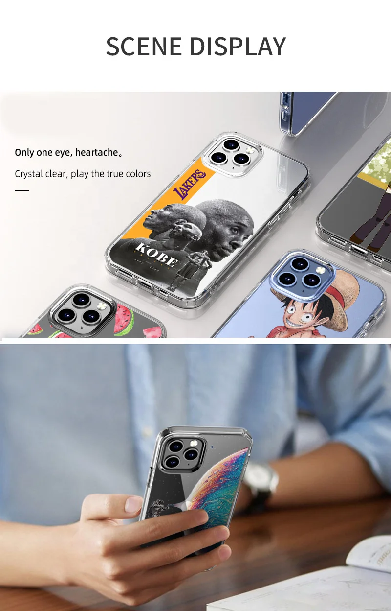 Phone case for UV Print TPU Bumper case Transparent for iphone 17 clear TPU Phone case Dropshipping