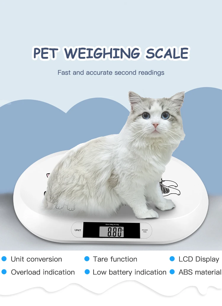 20kg Weight Animal Pet Clinic Cats Dogs Scale Weighing Digital Pet Scale -  China Pet Scale, Kitchen Scale