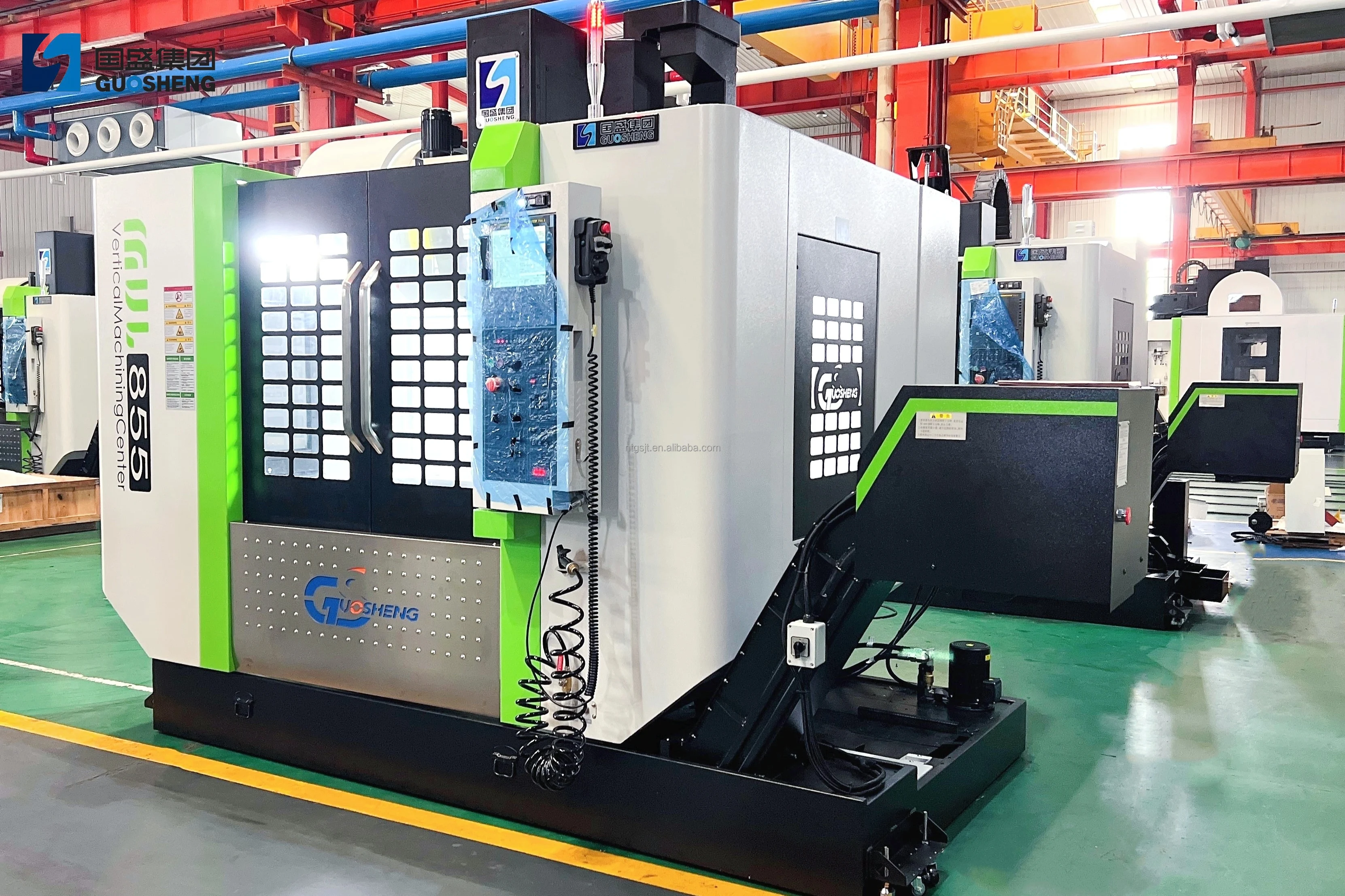 MVL855 China GUOSHENG Fanuc Control System BT40 Spindle Taper Vertical CNC Small Machine Machining Center for Sale